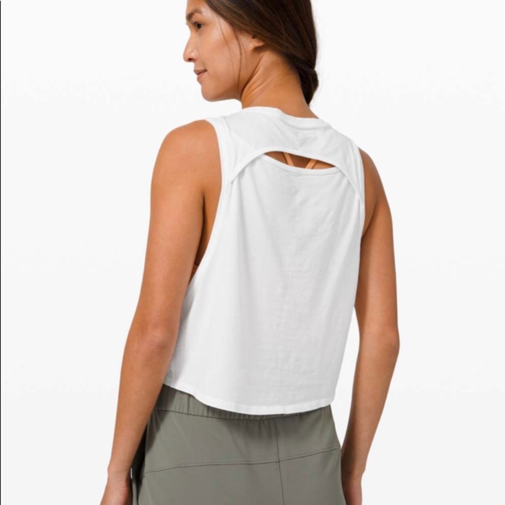 Lululemon Cut Back Crop Tank